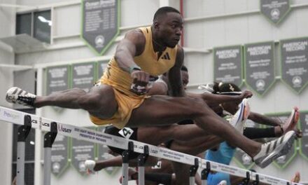 Athletics-Holloway seeks world indoors 60m hurdles ‘three-peat’