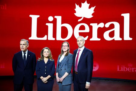 Candidates to replace Canada’s Trudeau focus on Trump