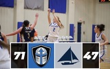 Crusaders Cruise to Victory Over Skipjacks, 71-47, as Pennefather Reaches Milestone