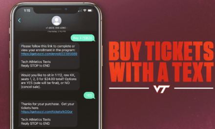 Virginia Tech Athletics Introduces Text-to-Buy SMS Ticketing Service for Fans