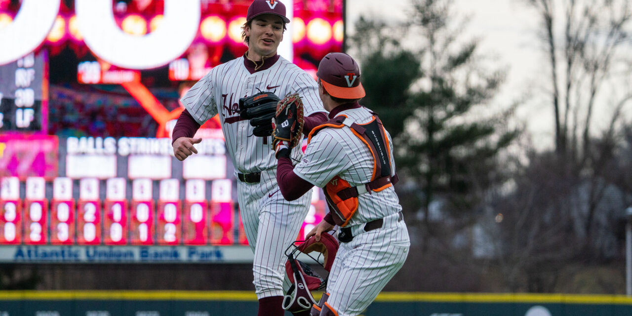 Virginia Tech navigates through tricky midweek test to sink ETSU, 8-6