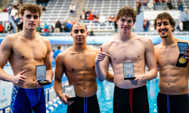 Hokie relay squad takes bronze at ACCs