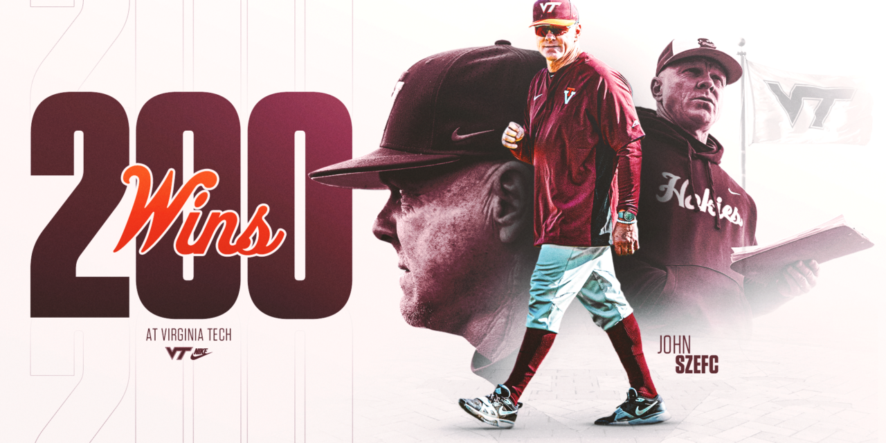 Hokies put away Kent State, 7-2, for Szefc’s 200th win at Virginia Tech