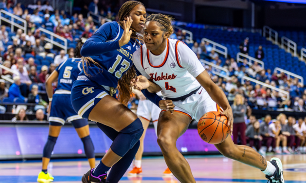 MIcheaux’s 19 points not enough to propel Hokies over Jackets at ACC tournament