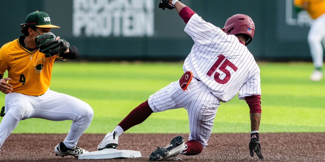 Hokies thieve record eight bases, plate 15 runs to complete sweep of Norfolk State