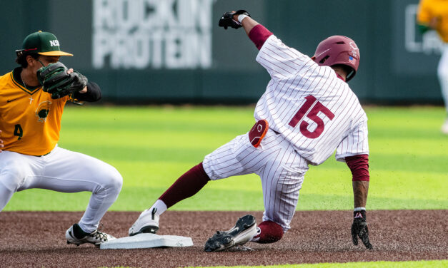 Hokies thieve record eight bases, plate 15 runs to complete sweep of Norfolk State