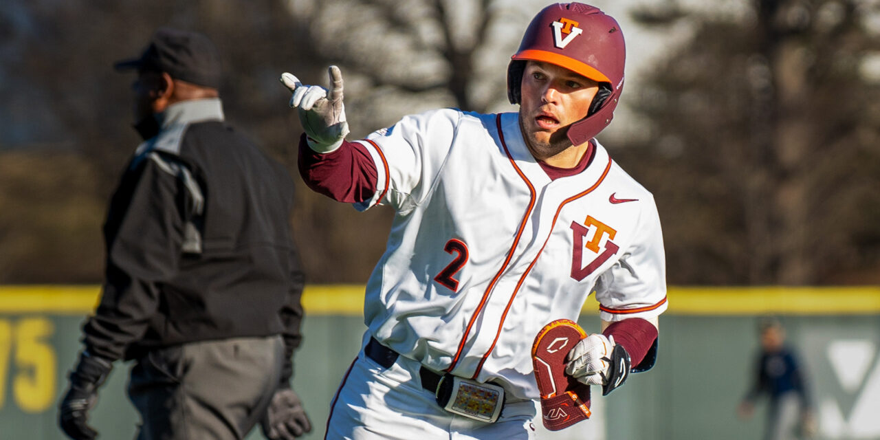 Tackett’s second multi-homer game helps Hokies even series against Georgia Tech