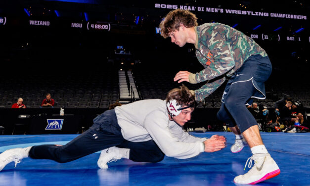 Virginia Tech arrives at the 2025 NCAA Wrestling National Championships