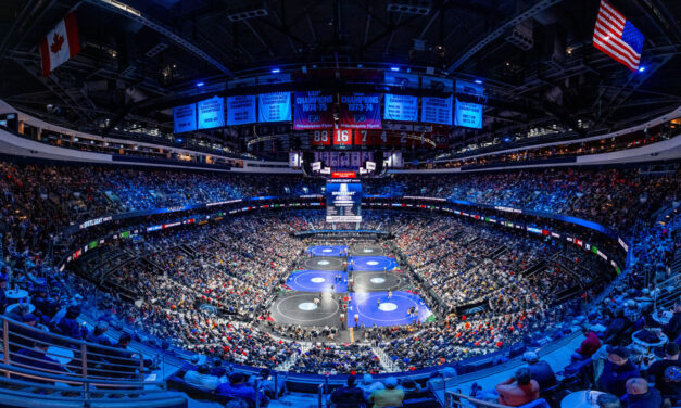 Virginia Tech at the 2025 NCAA Wrestling Championships Day 2