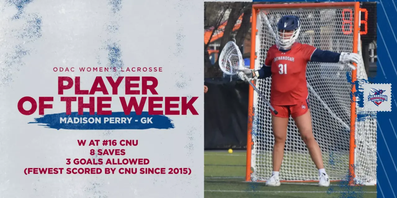 Perry Named Women’s Lacrosse ODAC Defensive Player of the Week