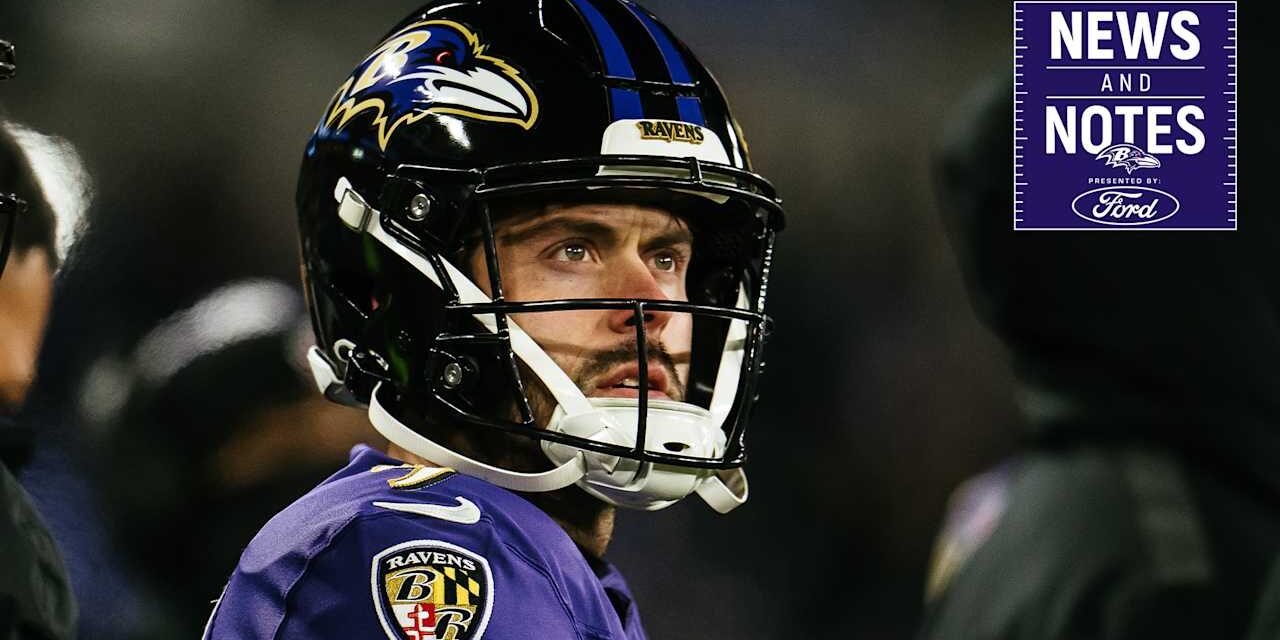 News & Notes: Ravens President Sashi Brown Gives Update on Justin Tucker