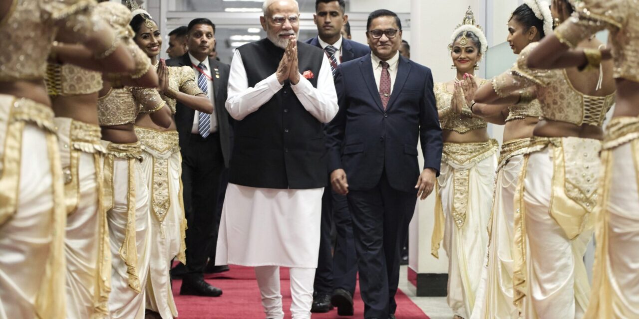India’s Modi in Sri Lanka on a 2-day state visit as concerns grow over China’s influence