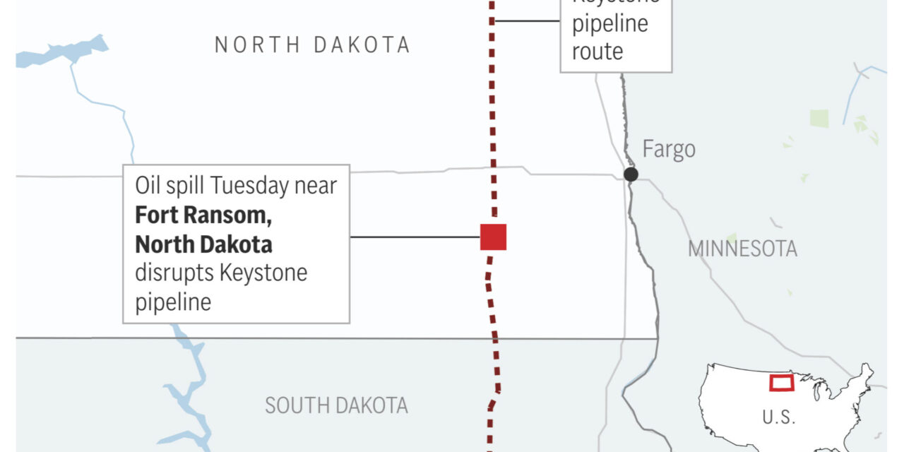 The latest leak in the Keystone oil pipeline continues its troubled history