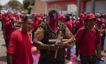 Men toting chains and pierced with cactus keep a Good Friday tradition in Atlixco, Mexico