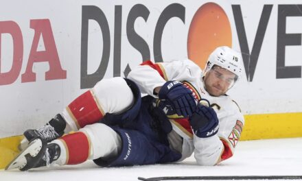 Barkov misses final 10 minutes of Panthers’ win after taking hit from Lightning’s Hagel