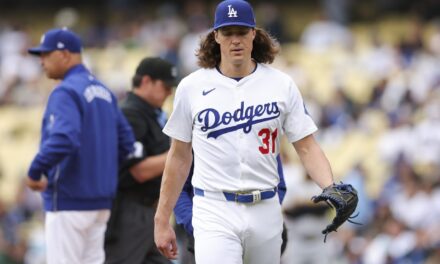 Tyler Glasnow is the latest Dodgers starting pitcher to hit the injured list