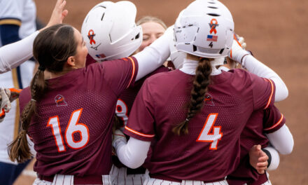 Hokies sweep Saturday doubleheader against Notre Dame
