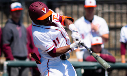 Jared Davis swings three hits despite No. 25 Hokies’ loss to No. 9 FSU