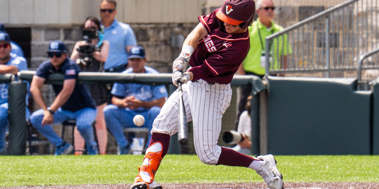Virginia Tech comes up short Sunday to No. 12 North Carolina, 7-4