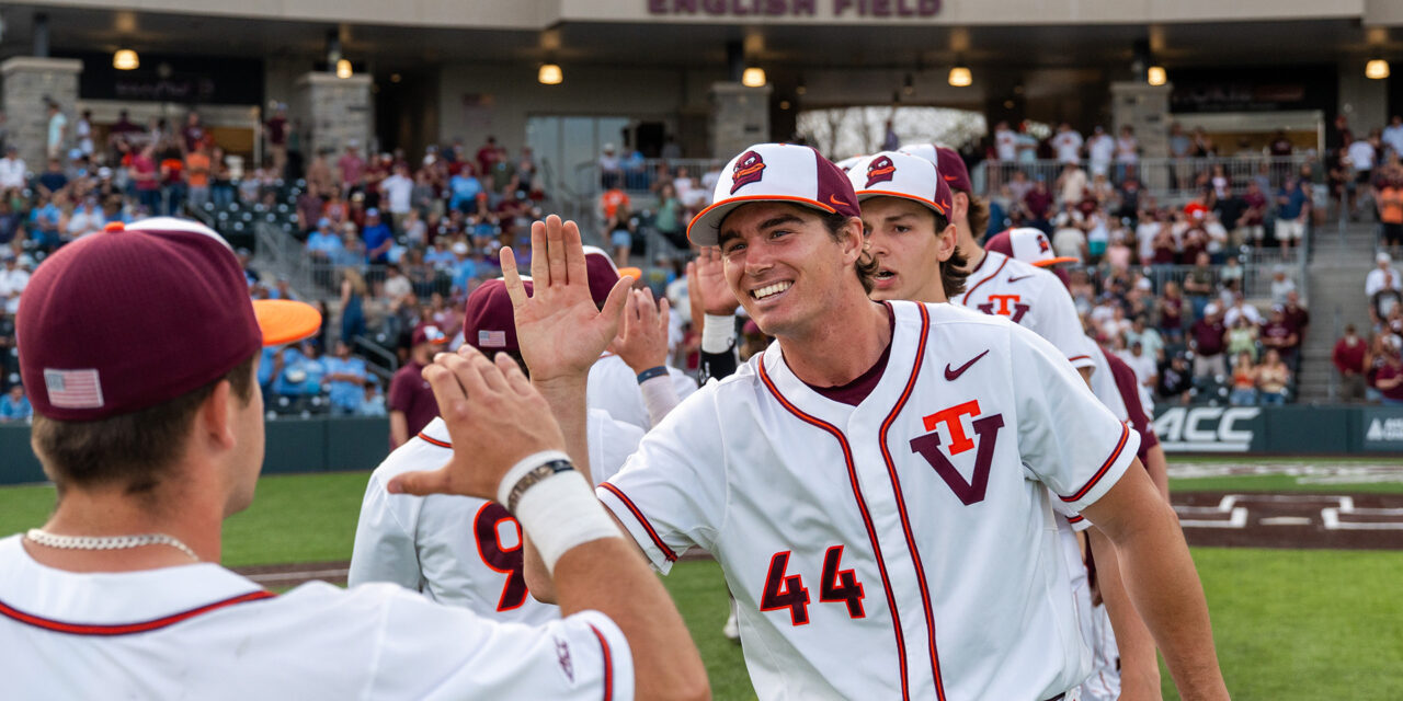 Hammerin’ Hokies mash five homers to down No. 12 Tar Heels, 10-6