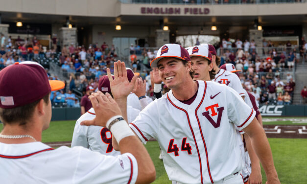 Hammerin’ Hokies mash five homers to down No. 12 Tar Heels, 10-6