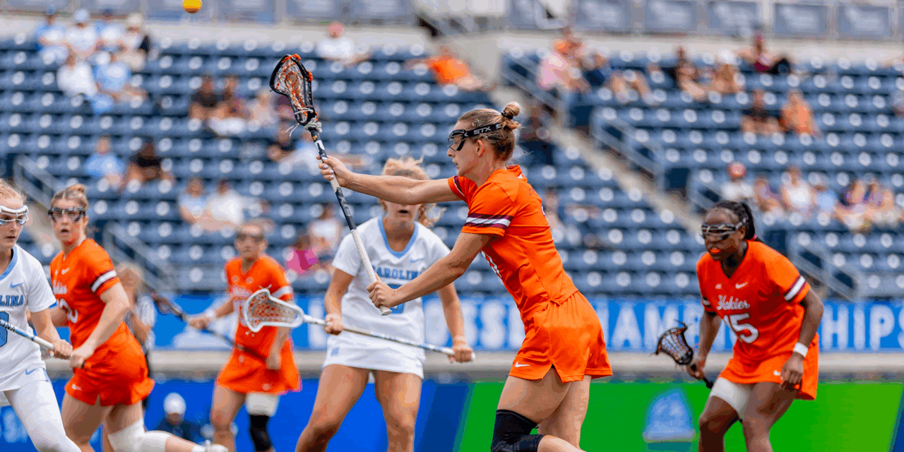 Grace New, Lauren Render tally hat tricks as Hokies fall to top-seeded UNC 19-9 Wednesday