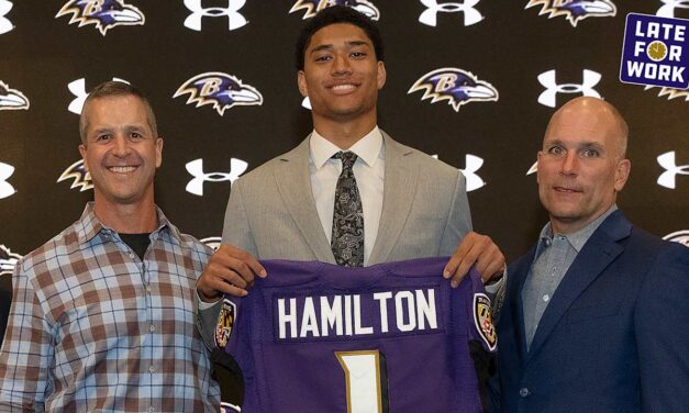 Late for Work: Ravens Rank Third in Drafting Over Past Five Years