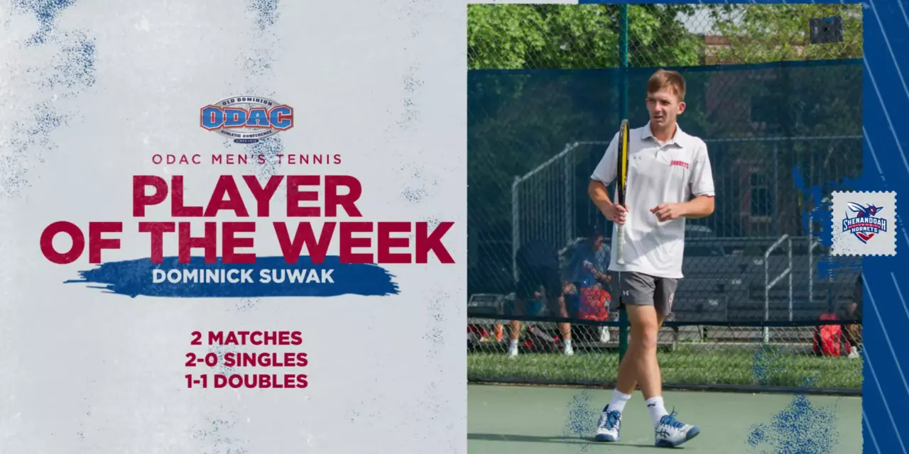 Suwak Named ODAC Player of the Week