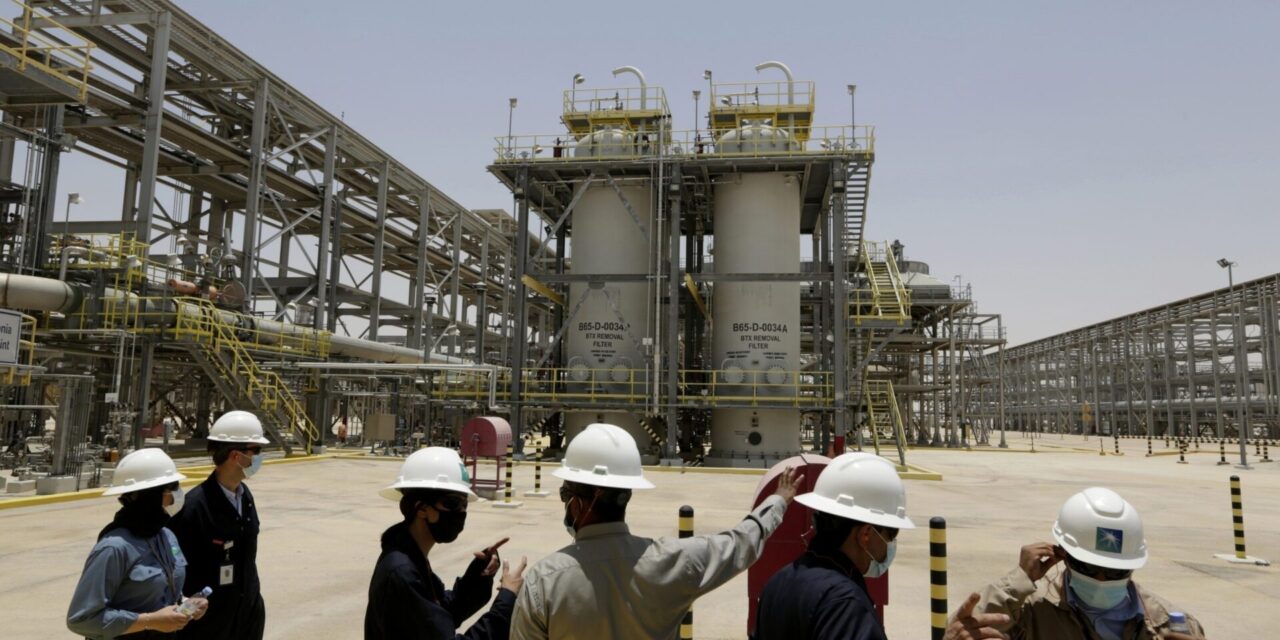 Saudi oil giant Aramco announces first-quarter profits of $26 billion, down 4.6% from a year earlier