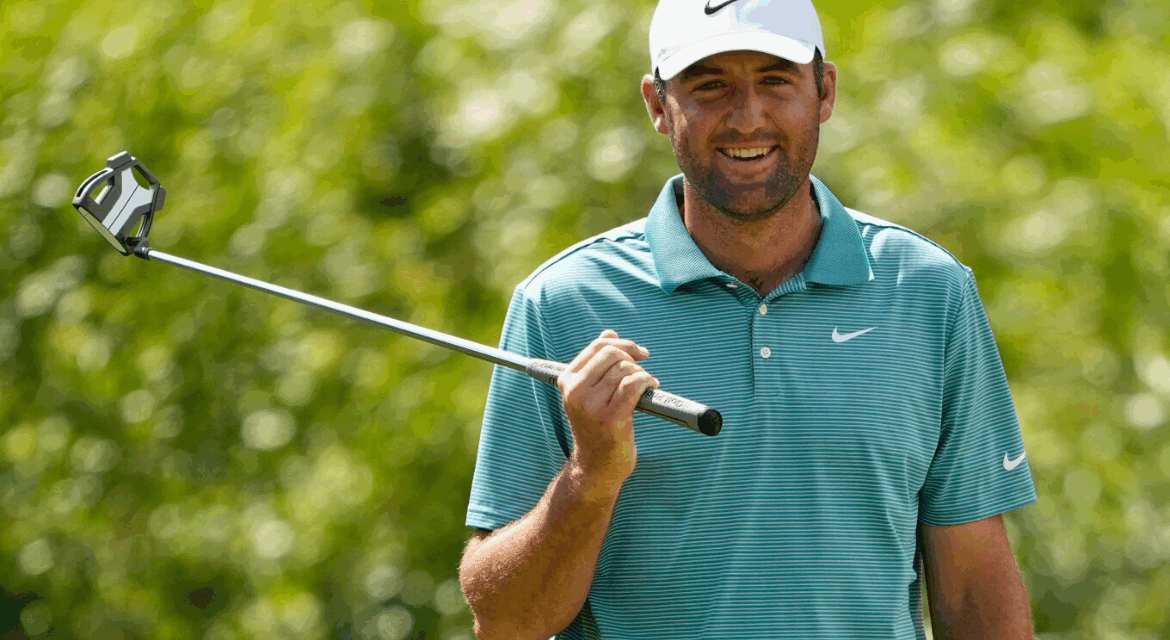 Scheffler storms home, leads PGA Championship by three