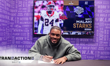 Malaki Starks Signs Ravens Rookie Contract