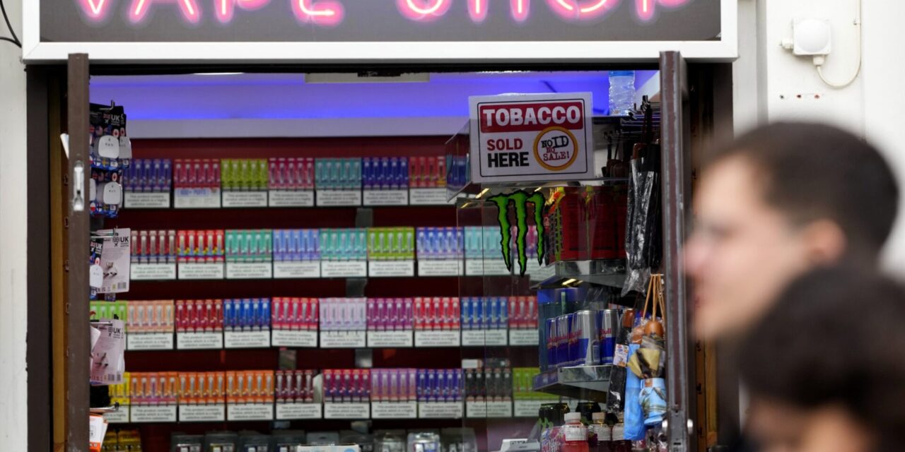 UK bans single-use vapes to stem use by children and reduce harmful litter
