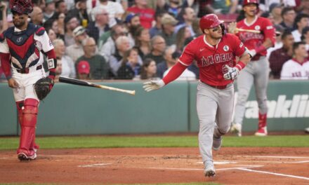 Trout bounces back from injury with 3 more hits and his 2nd career homer at Fenway Park