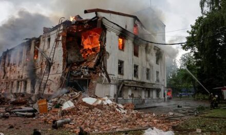 Russian attack on Ukraine’s Kharkiv kills three, wounds 22, mayor says