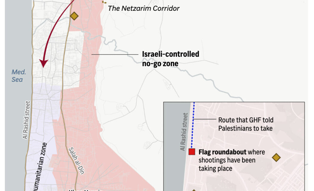 Palestinians say Israeli forces fired toward crowds near Gaza aid site, killing 3