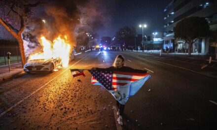 AP PHOTOS: Mexican flags at LA protests spark debate over symbolism