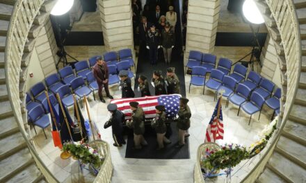 Mourners pay respects to late US Rep. Charles Rangel as his body lies in state at New York City Hall