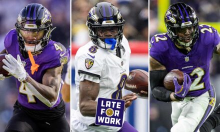 Late for Work: Ravens Have No. 1-Ranked Offensive Triplets